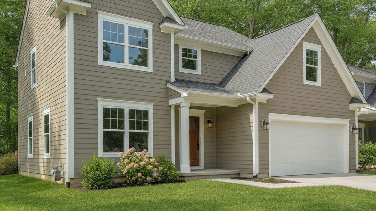 New siding installed on a home exterior
